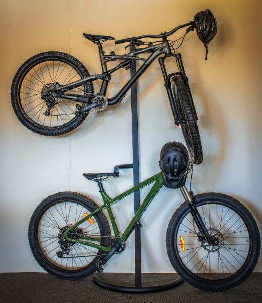 Soporte vertical bici
